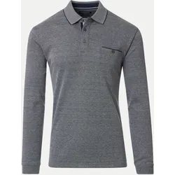 Poloshirt mit Melierten Muster Grau XL