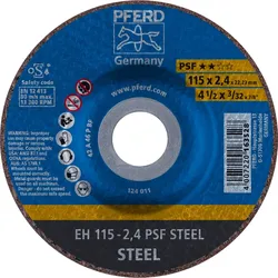 PFERD TOOLS Trennscheibe EH gekröpft Universallinie PSF STEEL für Stahl - 61740122