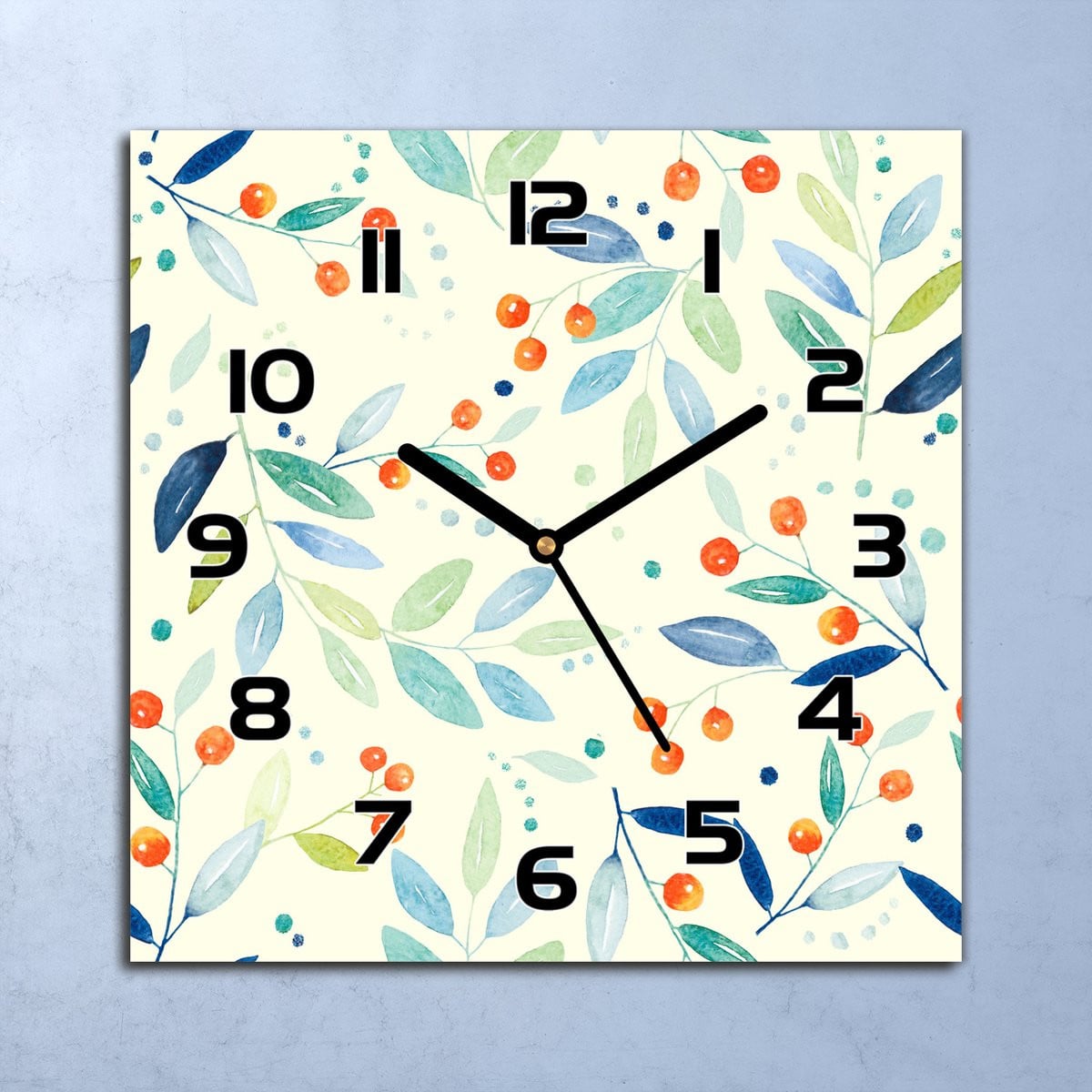 Coloray Wandklok Bessentakjes Glazen Klok - Romig - 30 x 30 cm