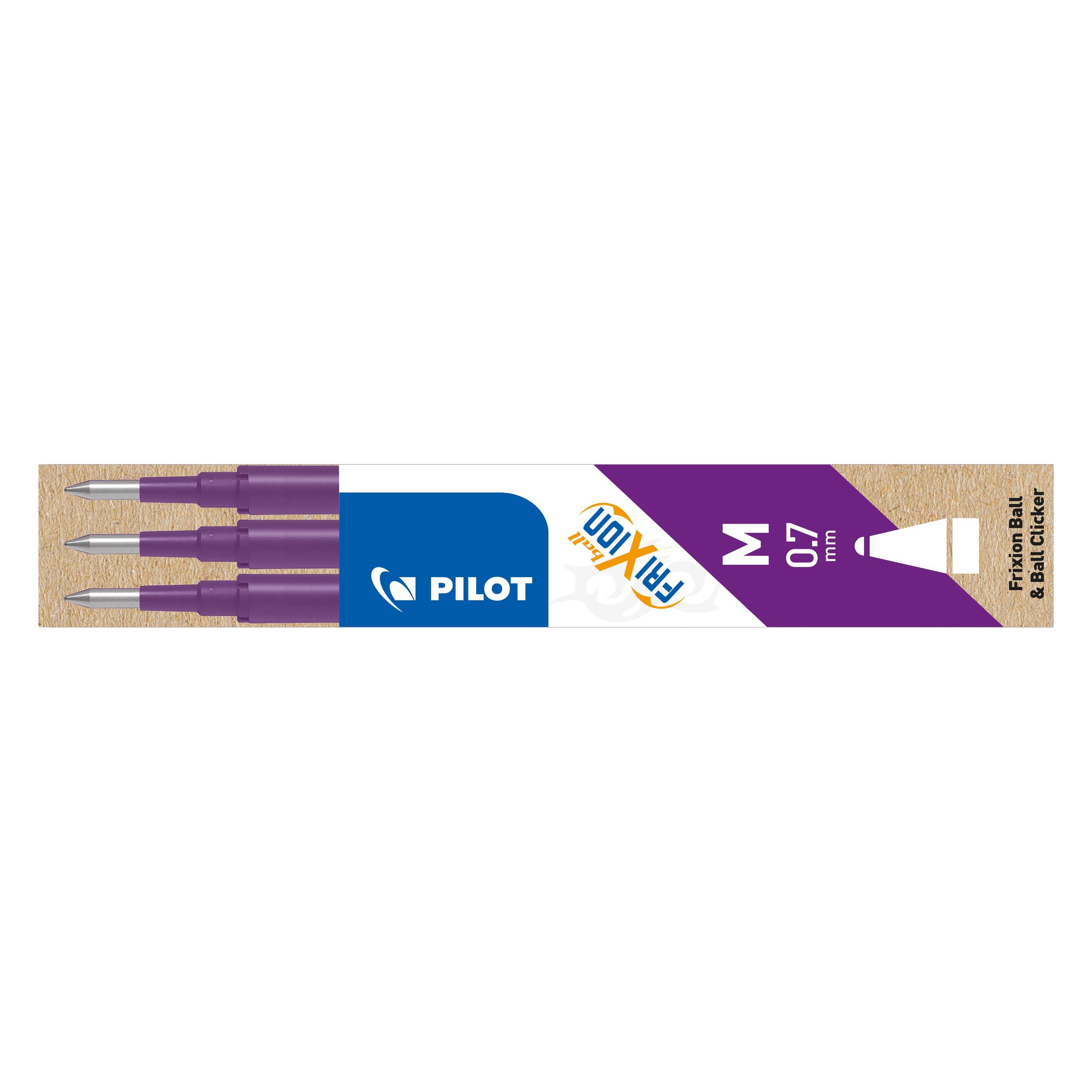 Pilot FriXion Refill Set à 3 (Violett, 0.35 mm, 3 Stk.) (BLS-FR7-V-S3)