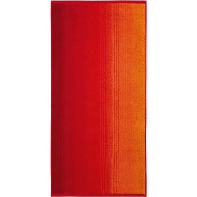 Handtücher DYCKHOFF "Colori", rot, B:70cm L:140cm, Walkfrottee, Obermaterial: 100% Baumwolle, Handtücher, mit Farbverlauf