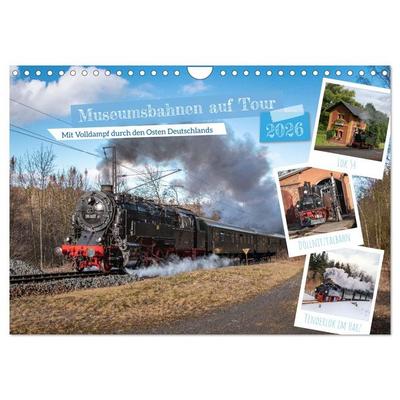 Museumsbahnen auf Tour (Wandkalender 2026 DIN A4 quer), CALVENDO Monatskalender
