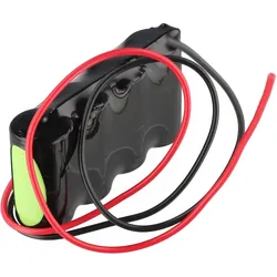 4,8 Volt 750mAh Akku für Notbeleuchtung,  Zellengröße 2/3AA, 60x15x30mm, mit 30cm Kabel, ohne Stecker
