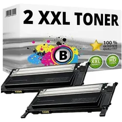 Druckfuxx, Toner, 2 XXL TONER PATRONEN für Samsung CLP-320N CLP-325W CLX-3185FN CLX-3185