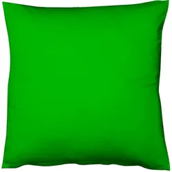 fleuresse Bettwäsche Mako Satin Colours 009100-7048 grasgrün Kuschelkissen 40x40 cm