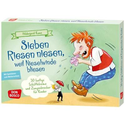 Sieben Riesen niesen, weil Nieselwinde bliesen
