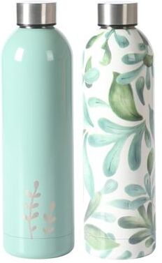 Bloomhouse Lush Forest 2 Pack 25 OZ Insulated Stianless Steel Water Bottle & Thermal