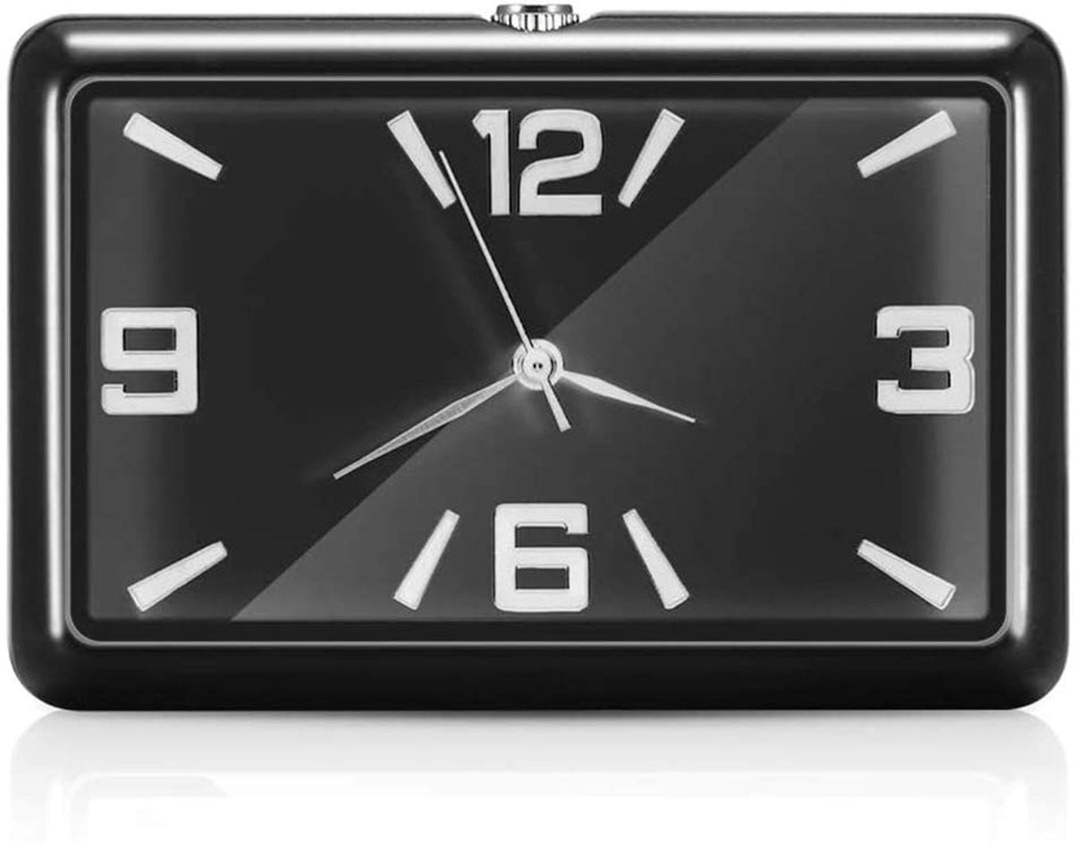 Dailygoods Analoge Auto Dashboard Klok - Zwart