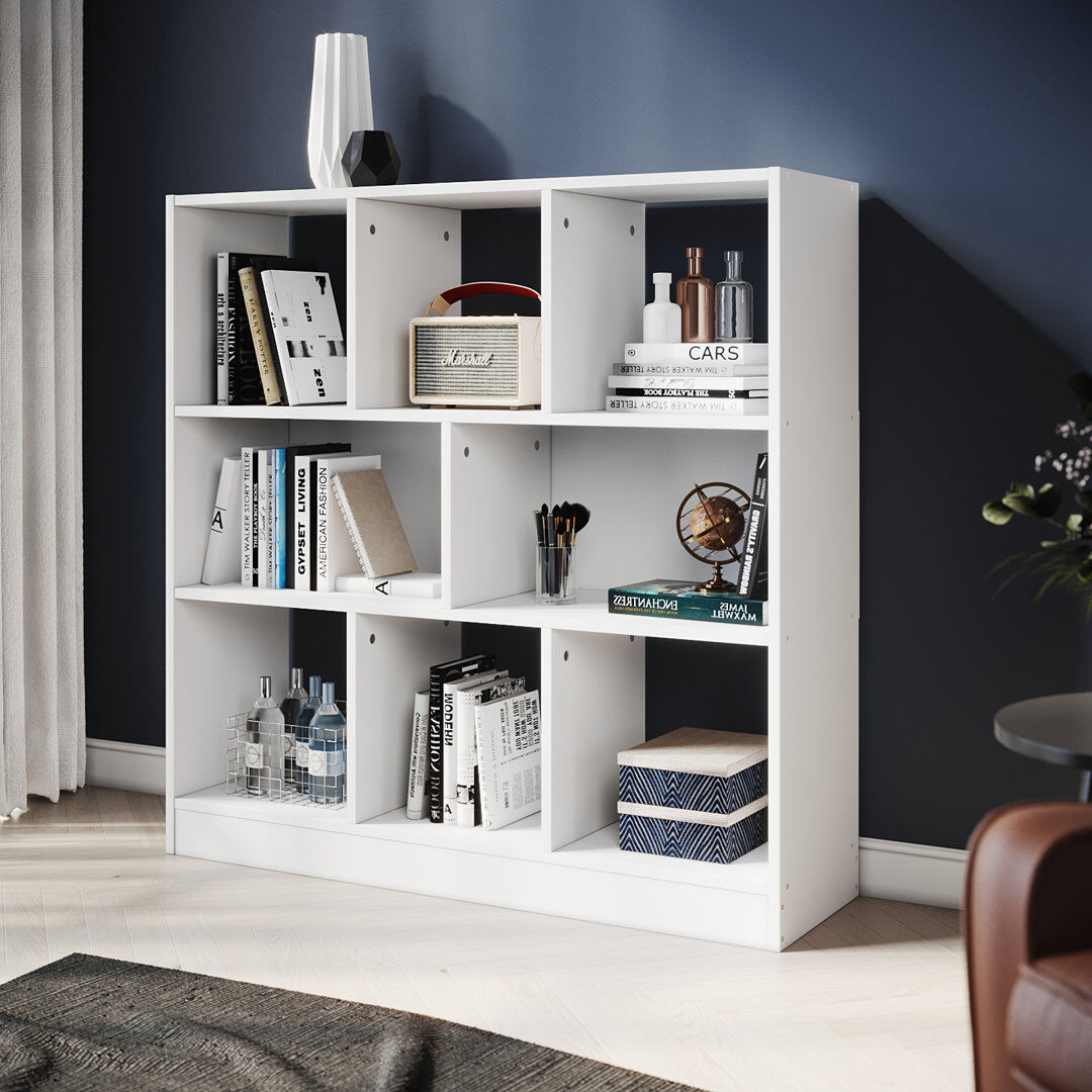 17 Stories 100cm H x 100cm W Bookcase White