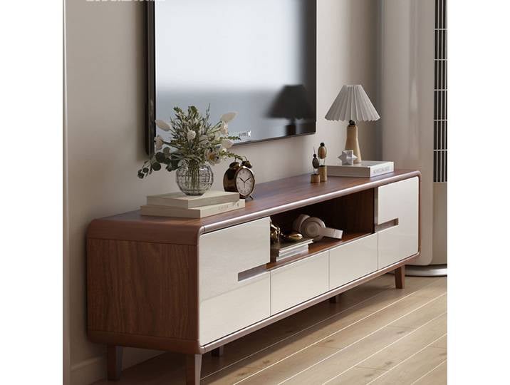Consoles de télévision modernes et uniques, meuble de télévision naturel, délicat, élégant, facile à installer, meubles de salon Fernsehschrank