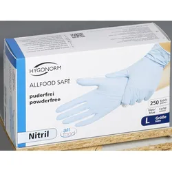 HYGONORM Einmalhandschuhe ALLFOOD SAFE L blau