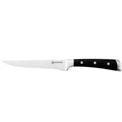 Ausbeinmesser CARL SCHMIDT SOHN "HERNE, 14 cm, Edelstahl rostfrei", schwarz, Klingenlänge 14cm, Edelstahl, Kunststoff, Kochmesser, mit ergonomischem Griff und Messerkropf