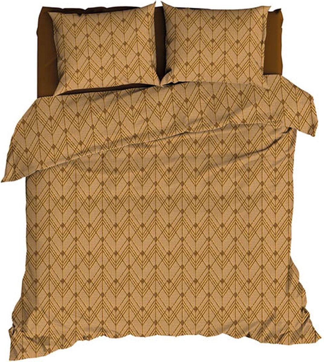 Satin d'Or Vitra Dekbedovertrek Tweepersoons 200x220 cm Oker