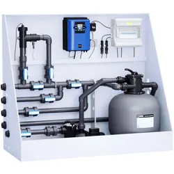 Pool-Technikwand SaltTec Lite mit Salzwasserelektrolyse & Sandfilteranlage