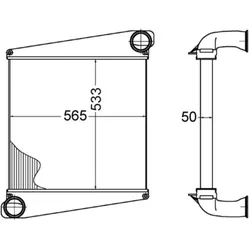 Ladeluftkühler MAHLE CI 272 000P