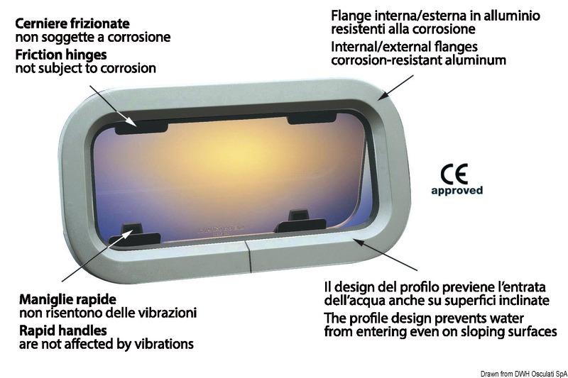 LEWMAR Standard Portlicht 2 - Osculati 19.430.20