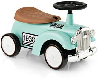 Costway Kids Sit to Stand Vehicle with Working Steering Wheel and Under Seat Storage-Green