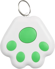 Inspire Picks Cat Paw Mini Tracker Tag Cute Anti Lost Locator For Pets Keys And Wallets green