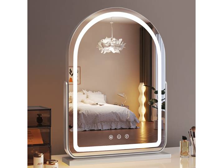 Miroir de maquillage LED de bureau avec lumière, grande chambre à coucher, professionnel, usage domestique, lumière de remplissage, beauté, célèbre miroir de maquillage sur Internet