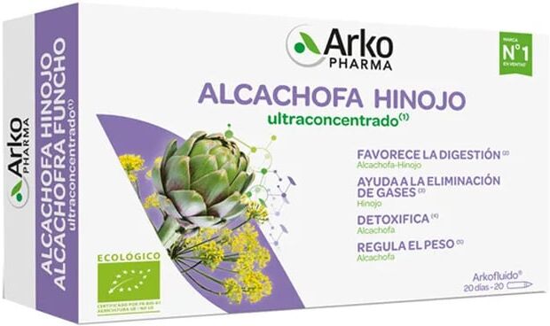 Arkopharma ARKOFLUIDO ALCACHOFA E HINOJO 20 Ampollas de 15ml