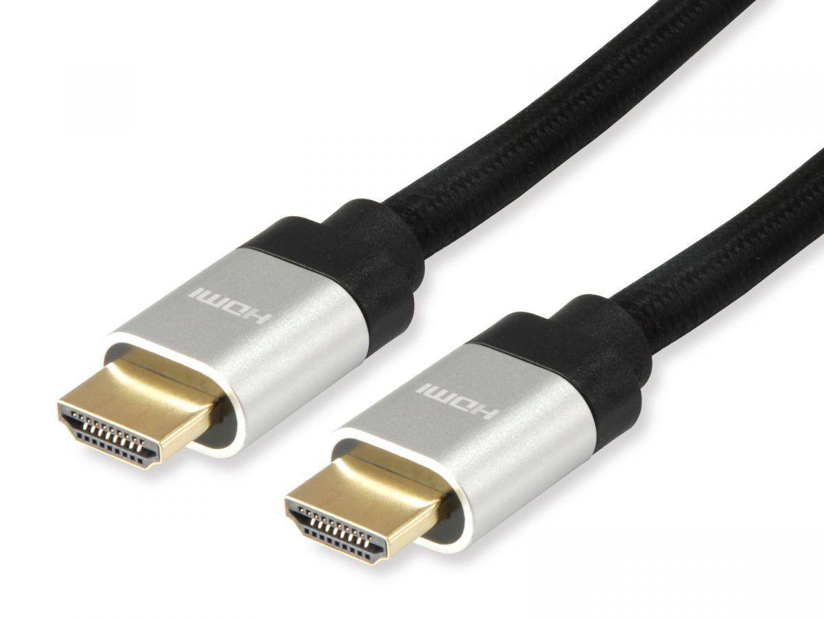 Equip 119380 HDMI 2.1 Ultra High Speed Kabel, Stecker auf Stecker, 1m