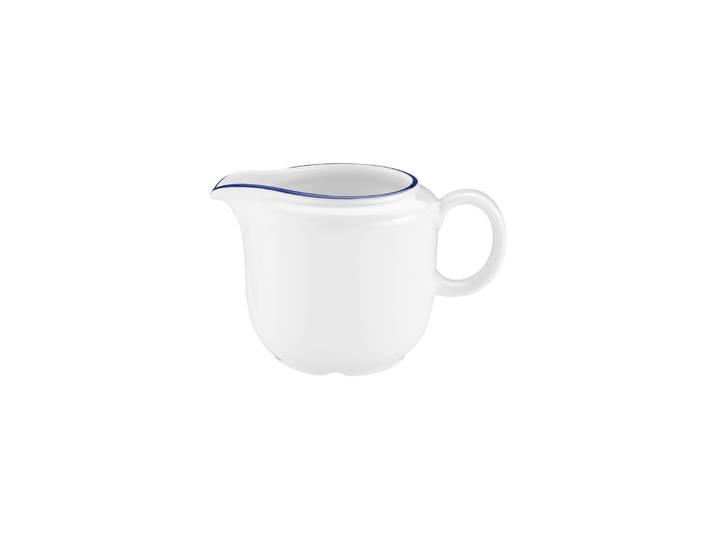 Milchbehälter SELTMANN WEIDEN Milchkännchen Compact Blaurand 230 ml weiß-blau , bunt (weiß, blau), Milchbehälter, Milchbehälter