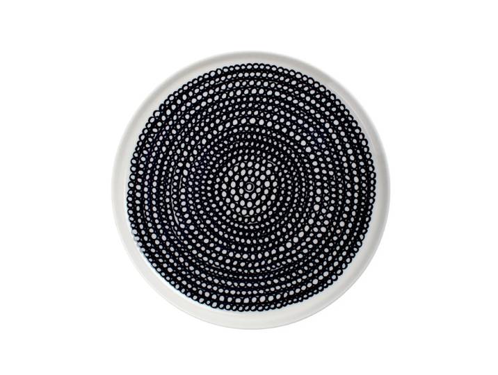 Marimekko - Oiva Räsymatto Teller, Ø 20 cm, schwarz / weiss
