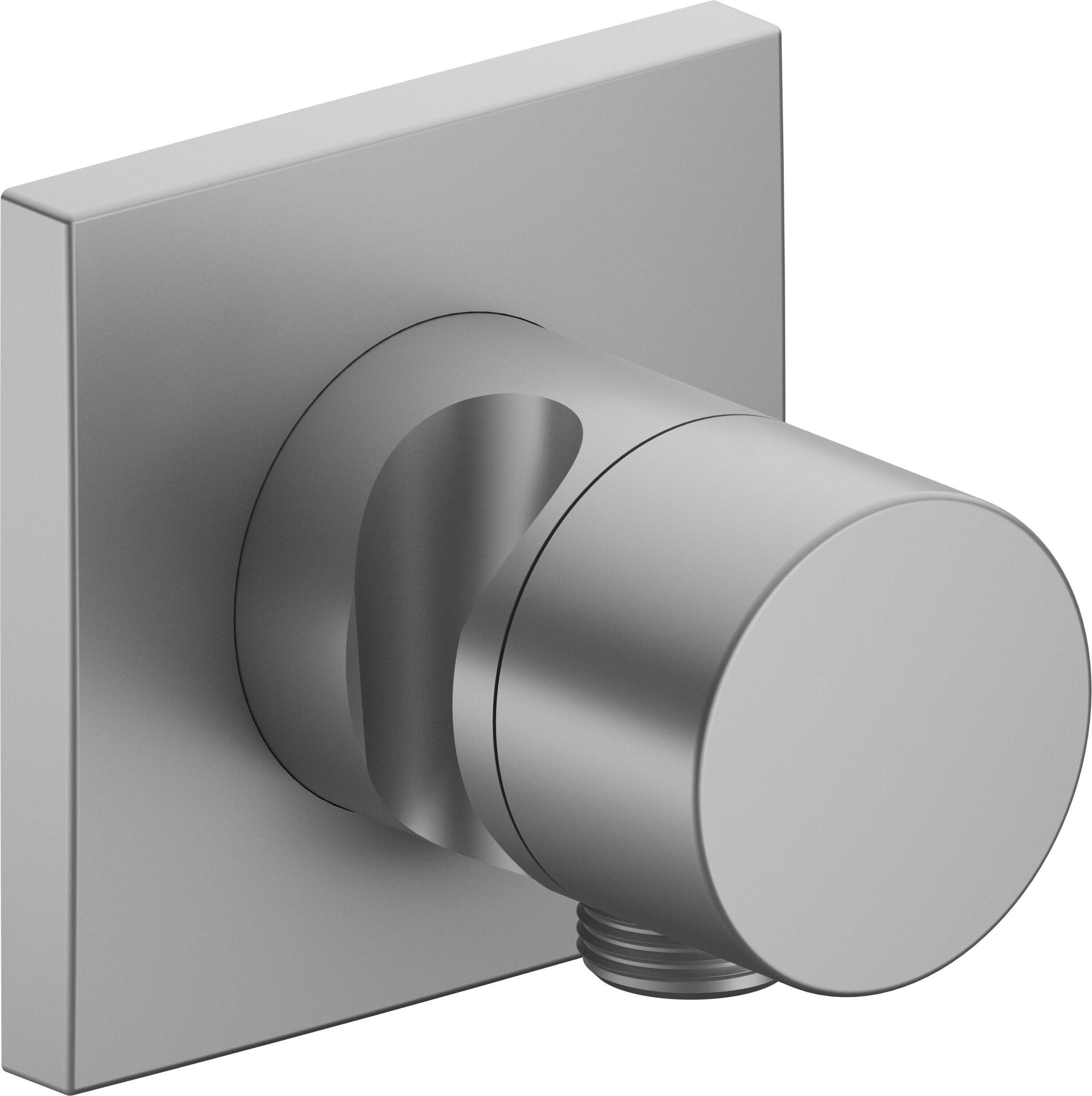 Keuco arrêt et inverseur 3 voies à encastrer, support de douche, poignée Pure, carrée, finition aluminium