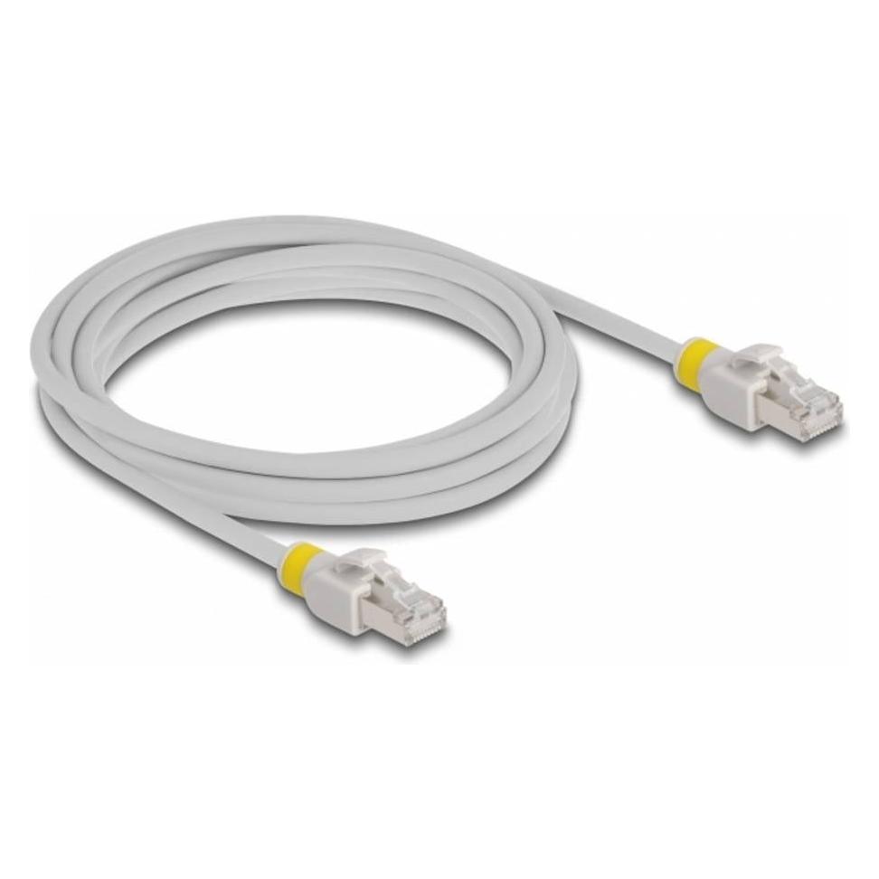 Delock Netzwerkkabel RJ45 Cat.6A S/FTP mit farbigen Clips 3 m (S/FTP, CAT6a, 3 m) (80120)