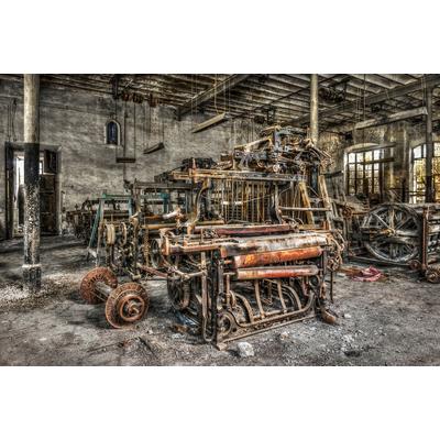 Fototapete PAPERMOON "Alte industrie", bunt, B:4m L:2,6m, Vlies, Tapeten