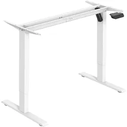 E-Tischgestell E-StarterTech | für Breite 1200 - 1600 mm - 396 verkehrsweiß