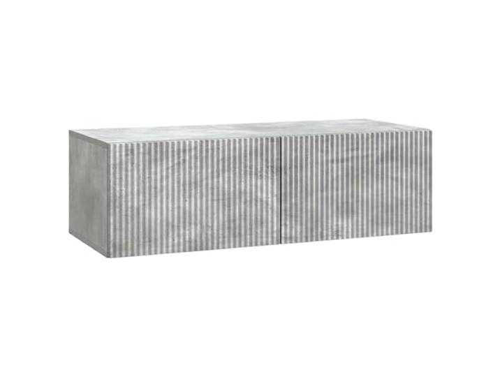 Makastle Hängender TV Schrank Betongrau 98x41x30 cm