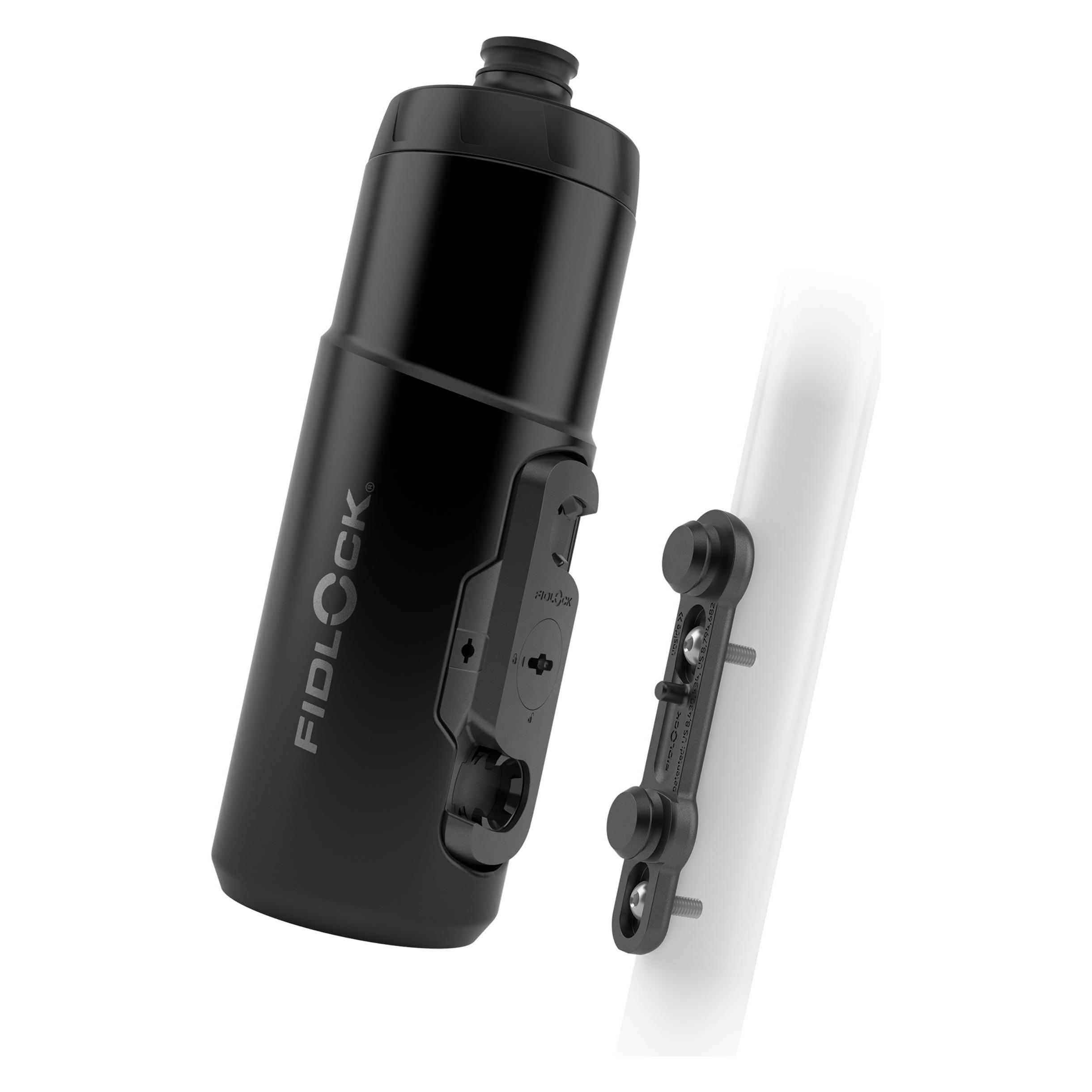 Fidlock TWIST Trinkflasche 600 ml mit bike base Haltesystem (0.60 l) (09669(BLK))