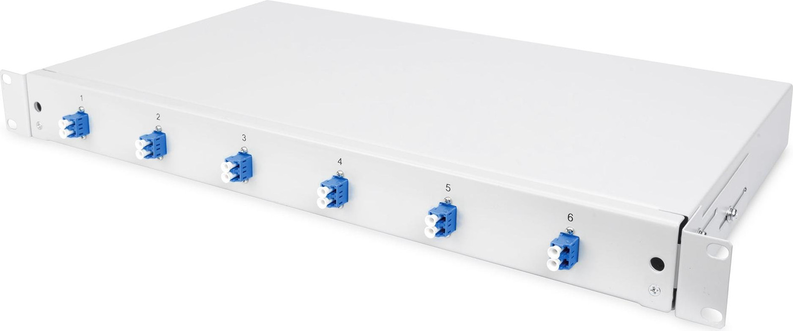 DIGITUS Fiber Optic Sliding Splice Box 1U Uitgerust