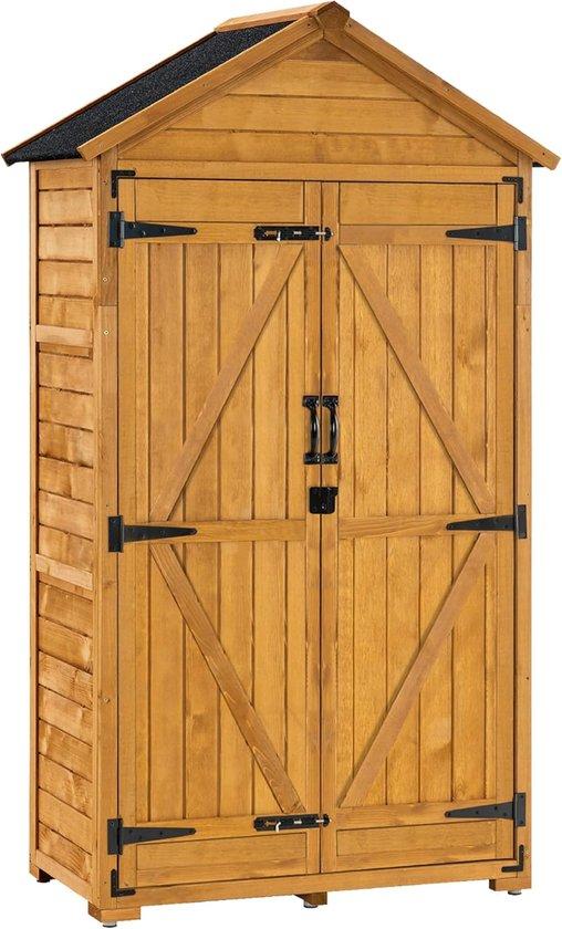 Gartenschrank Außen - Stauraum für Gartenutensilien aus Holz - Gartenhaus