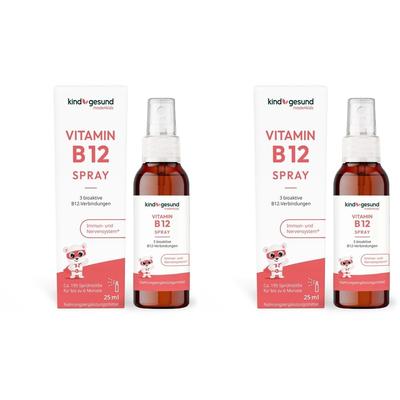 2x Kindgesund Vitamin B12 Spray 2x25 ml