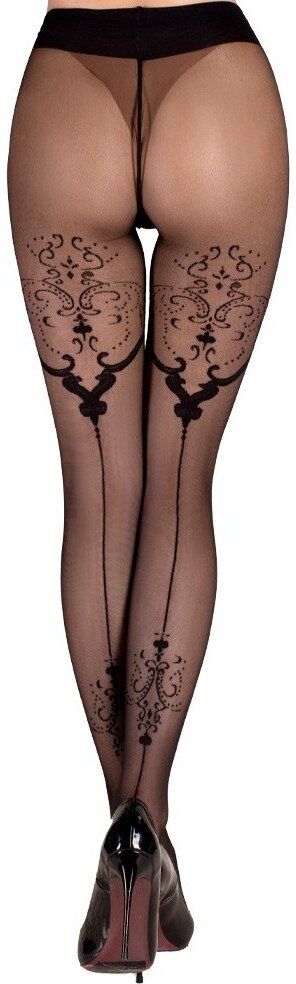 BALLERINA Collant fantaisie Panty 20 deniers Noir