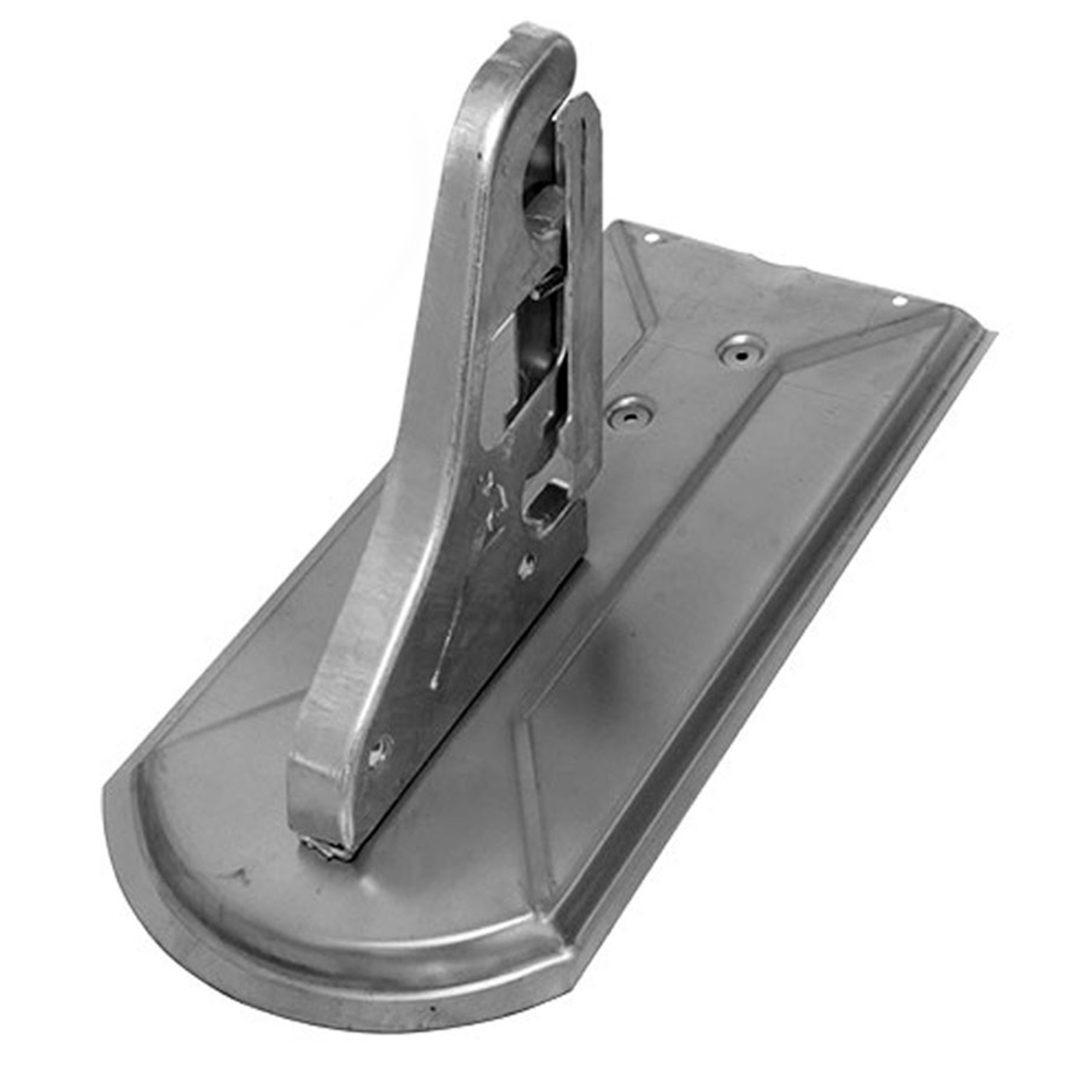 Www Schneefangrohrstütze auf Metalldachplatte Biber, verzinkt