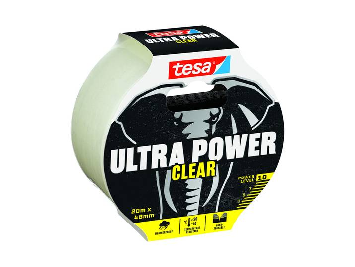 Tesa Ultra Power Clear Reparaturband Transparent 48 mm x 20 m