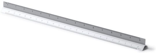 Règle personnalisée en aluminium triangulaire à échelles Dintel Argent TAILLE UNIQUE ADULTE