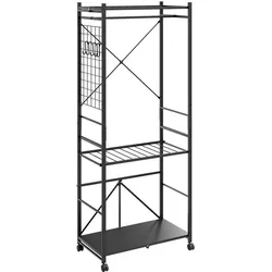 SoBuy, Garderobe + Kleiderstange, KLS22-SCH