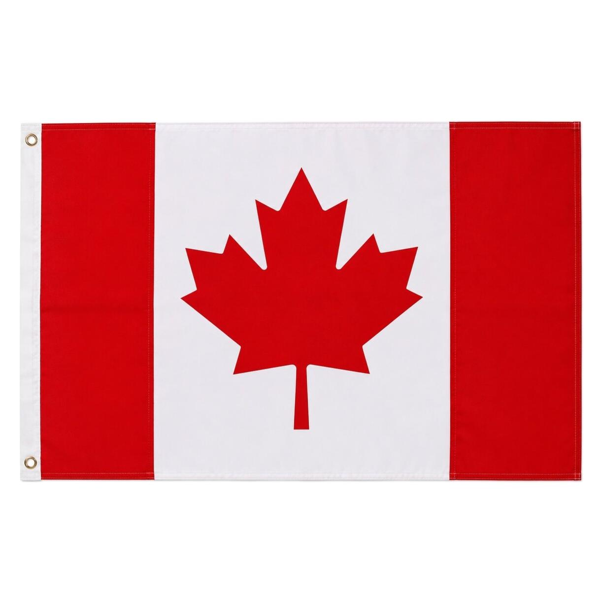 trends4cents XXL Flagge Kanada 250 x 150 cm Fahne mit 3 Ösen 100g/m² Stoffgewicht Hissflagge Mast (250 x 150 cm) (32205182)