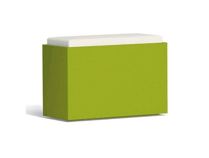Coffre de rangement - Roomy - Rectangulaire 80X35 CM - Résine écologique - Vert - Extérieur
