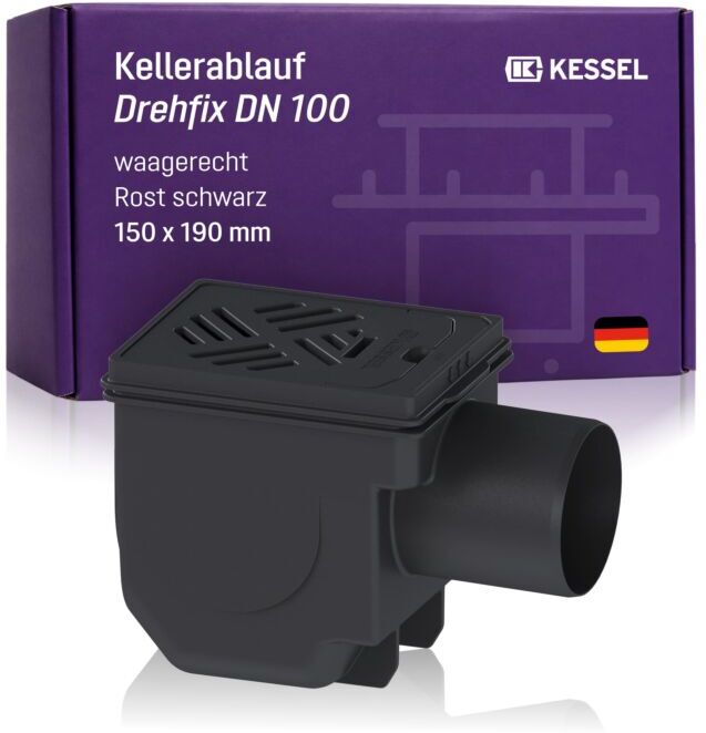 Kessel Kellerablauf 27301 DN 100, mit Rückstaudoppelverschluss