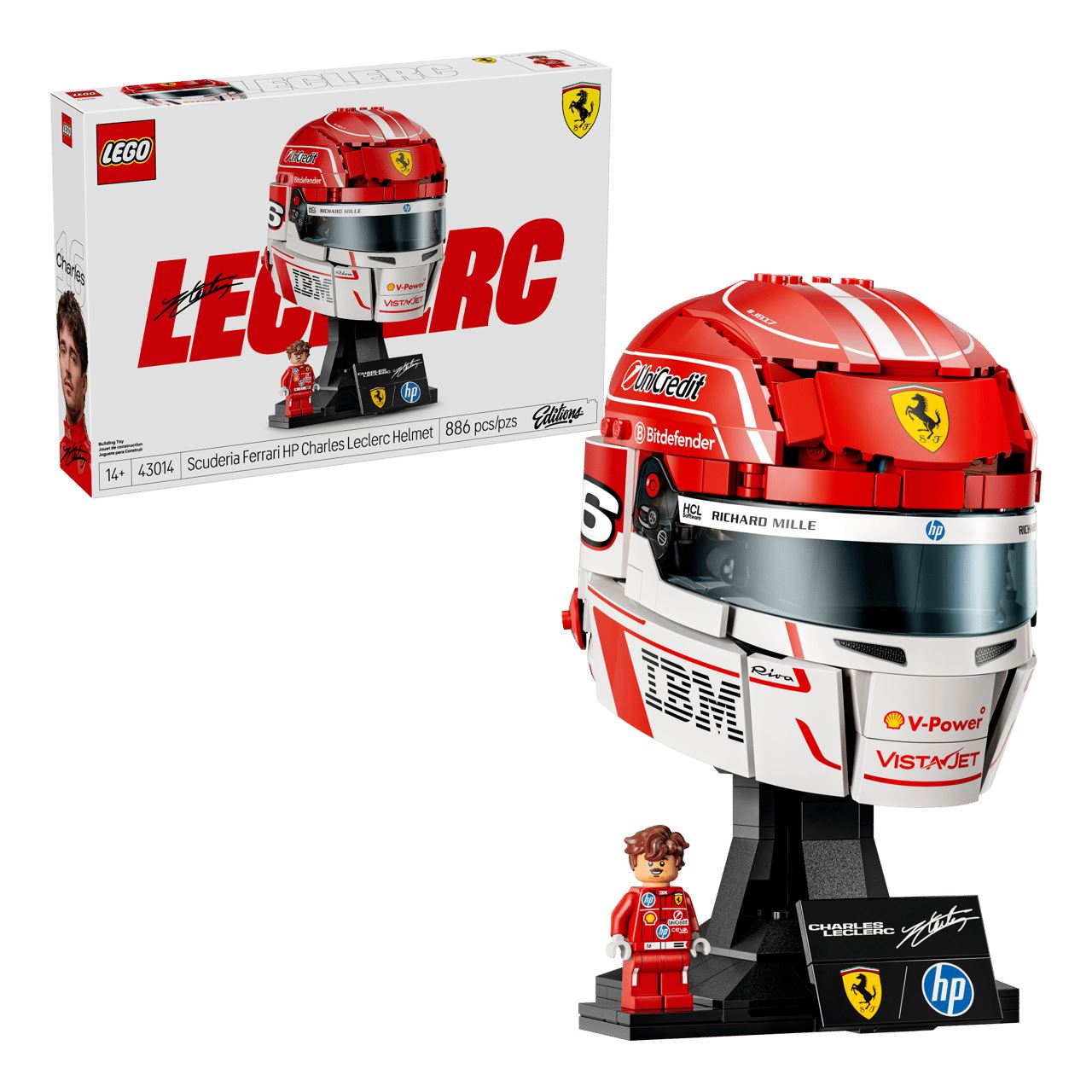 LEGO Editions Scuderia Ferrari HP Charles Leclerc Helm 43014