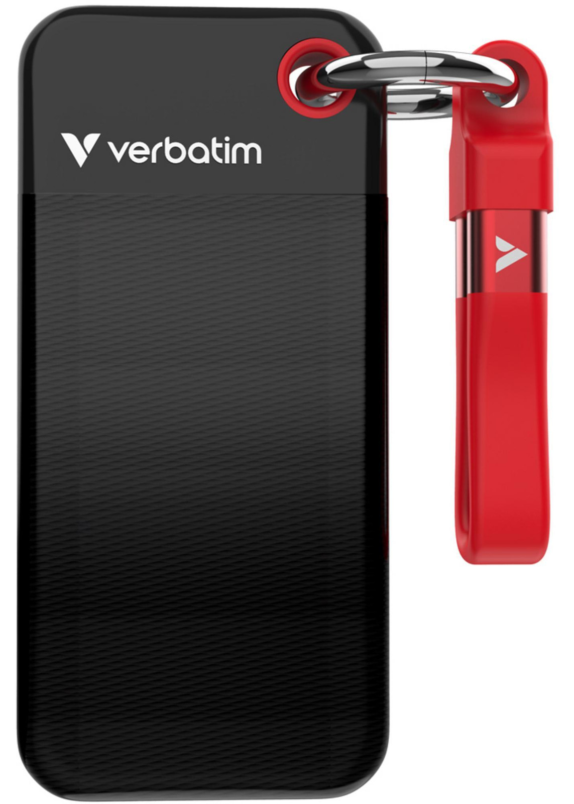 Verbatim Pocket SSD USB 3.2, 2TB, zwart/rood