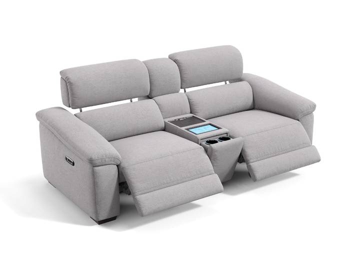 4D Stoff Kinosofa SOLARA 2er Sofa Couch Relaxsofa 2-Sitzer