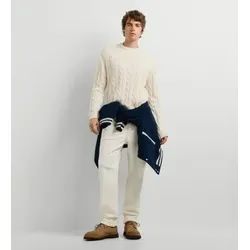 Pepe Jeans für Herren. PM7000094 Draven Strickpullover in Gebrochenem Weiß (L), Lässig, Baumwolle