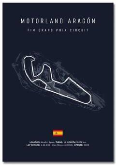 Uplift Picks F1 Track Wall Art Circuit Map Canvas Poster For Motorsport Racing Decor 40x60 Cm 09 unframed