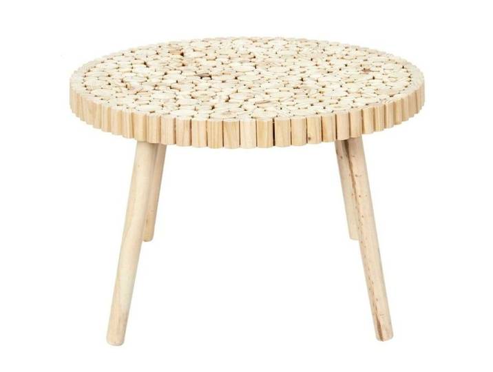 Table basse rondin